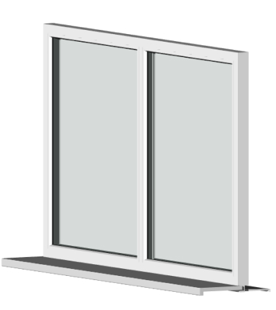 Окно противопожарное двустворчатое E-30 размером 1200*1400 мм.